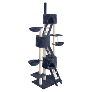 i.Pet Cat Tree 244cm Trees Scratching Post Scratcher Tower Condo House Furniture Wood i.Pet